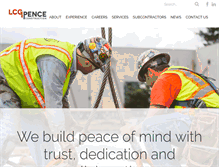 Tablet Screenshot of lcgpence.com